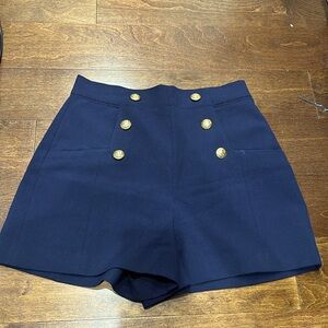 Zara Navy Blue Shorts